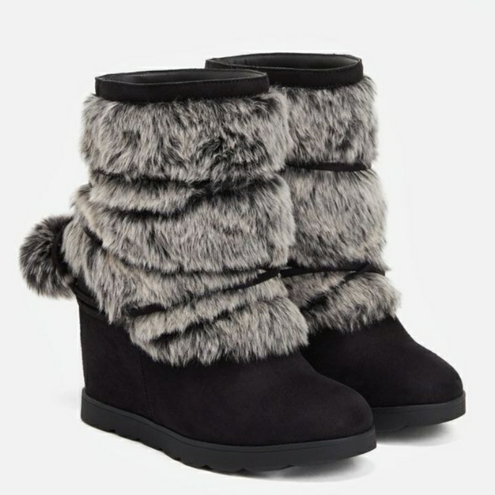 Women's black gray egritte boots/booties size 10 - Picture 5 of 6